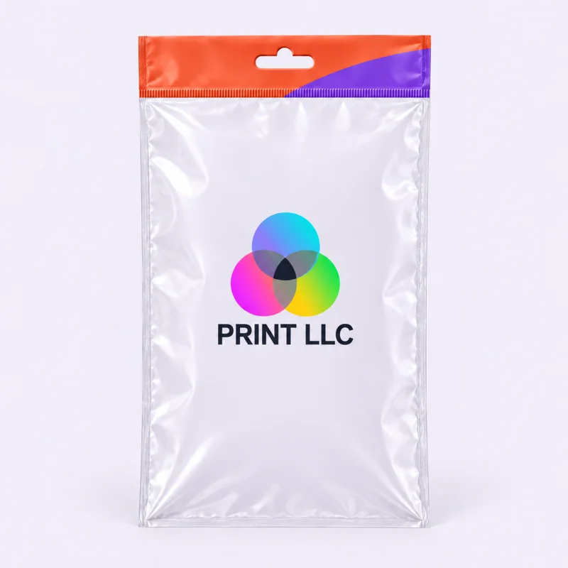Пакеты с еврослотом с логотипом Print LLC